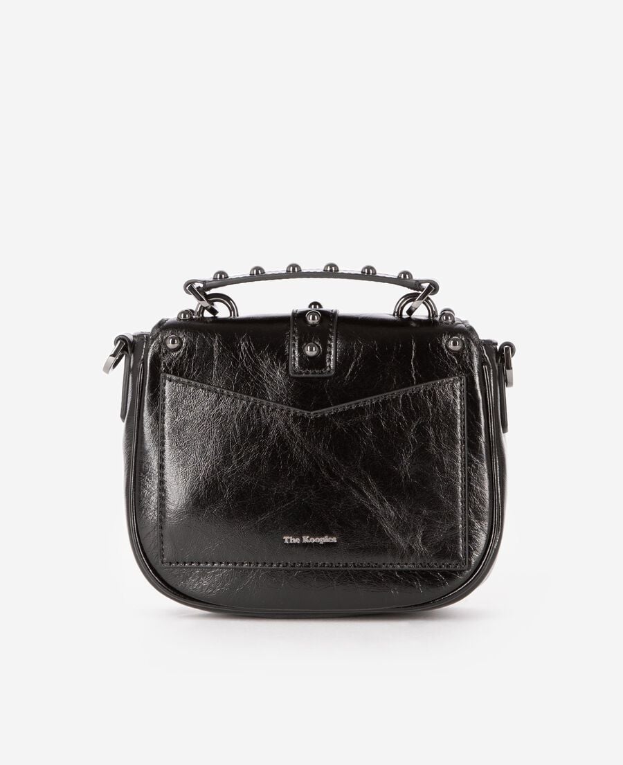 The Kooples FEMME BLACK sac emily arrondi à studs noir