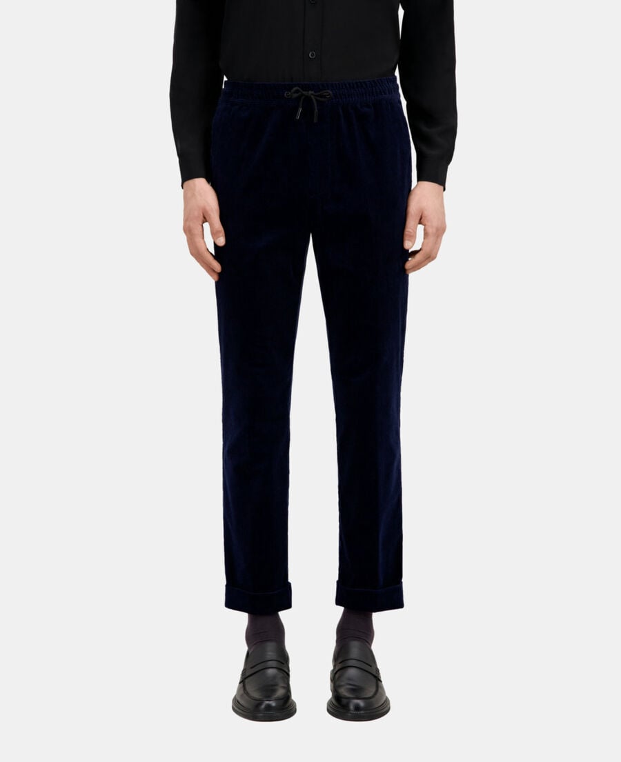 The Kooples MEN NAVY navy blue corduroy trousers