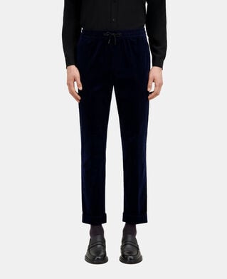 The Kooples MEN NAVY navy blue corduroy trousers