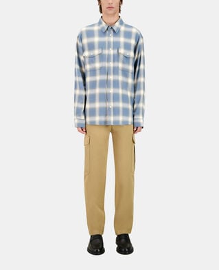 The Kooples HOMME BLUE GREY chemise à carreaux