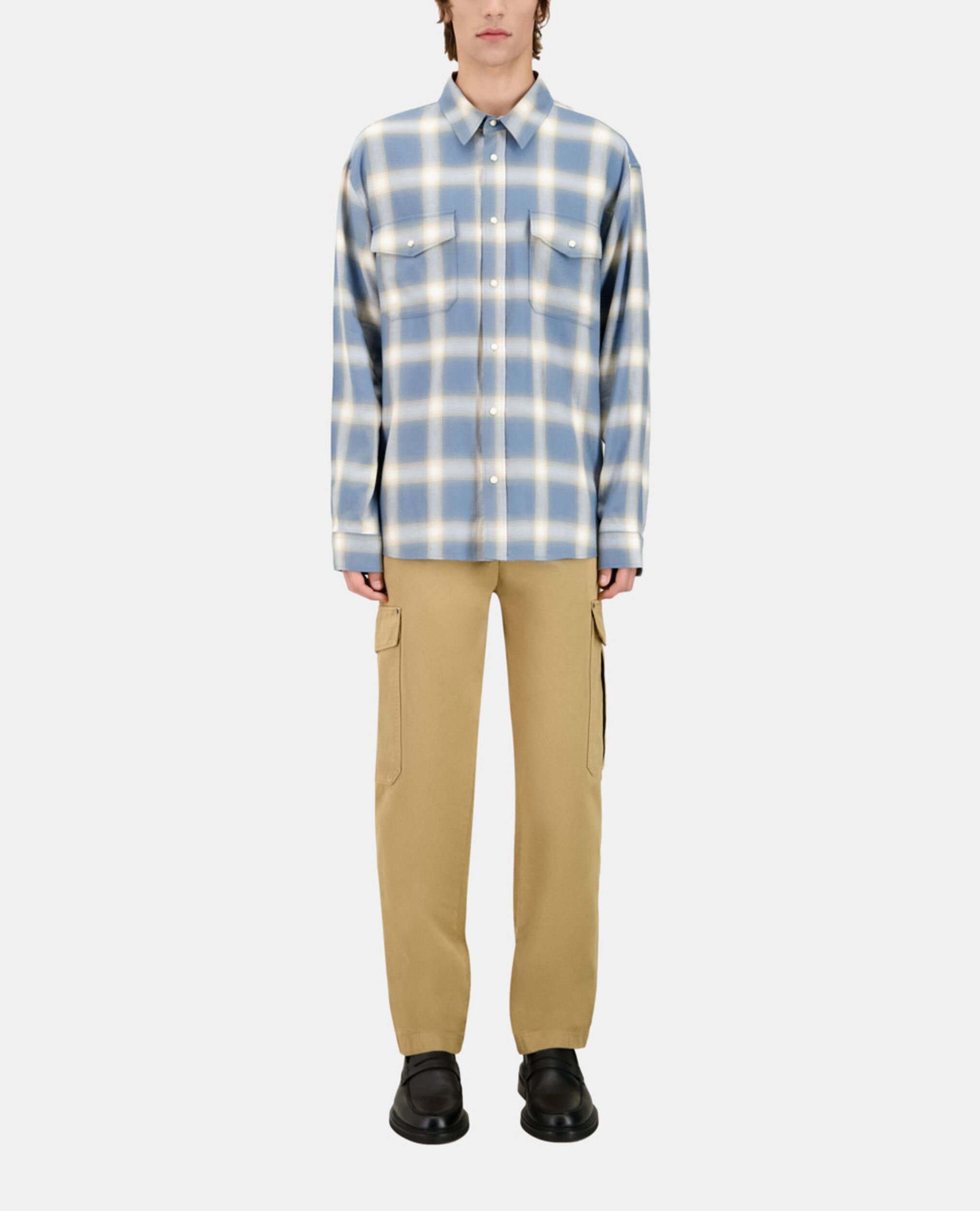 Chemise à carreaux, BLUE GREY, hi-res image number null