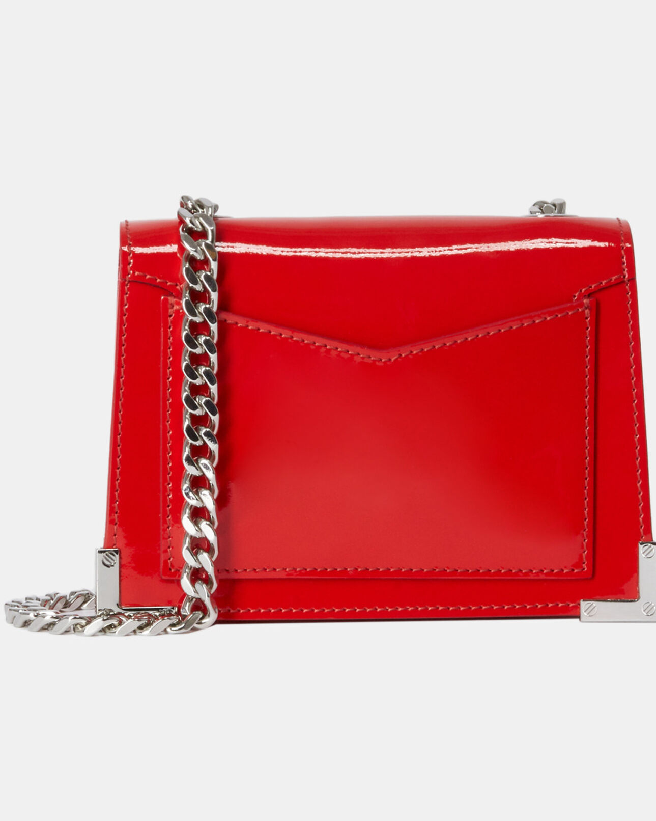 The Kooples WOMEN RED nano emily bag in red leather