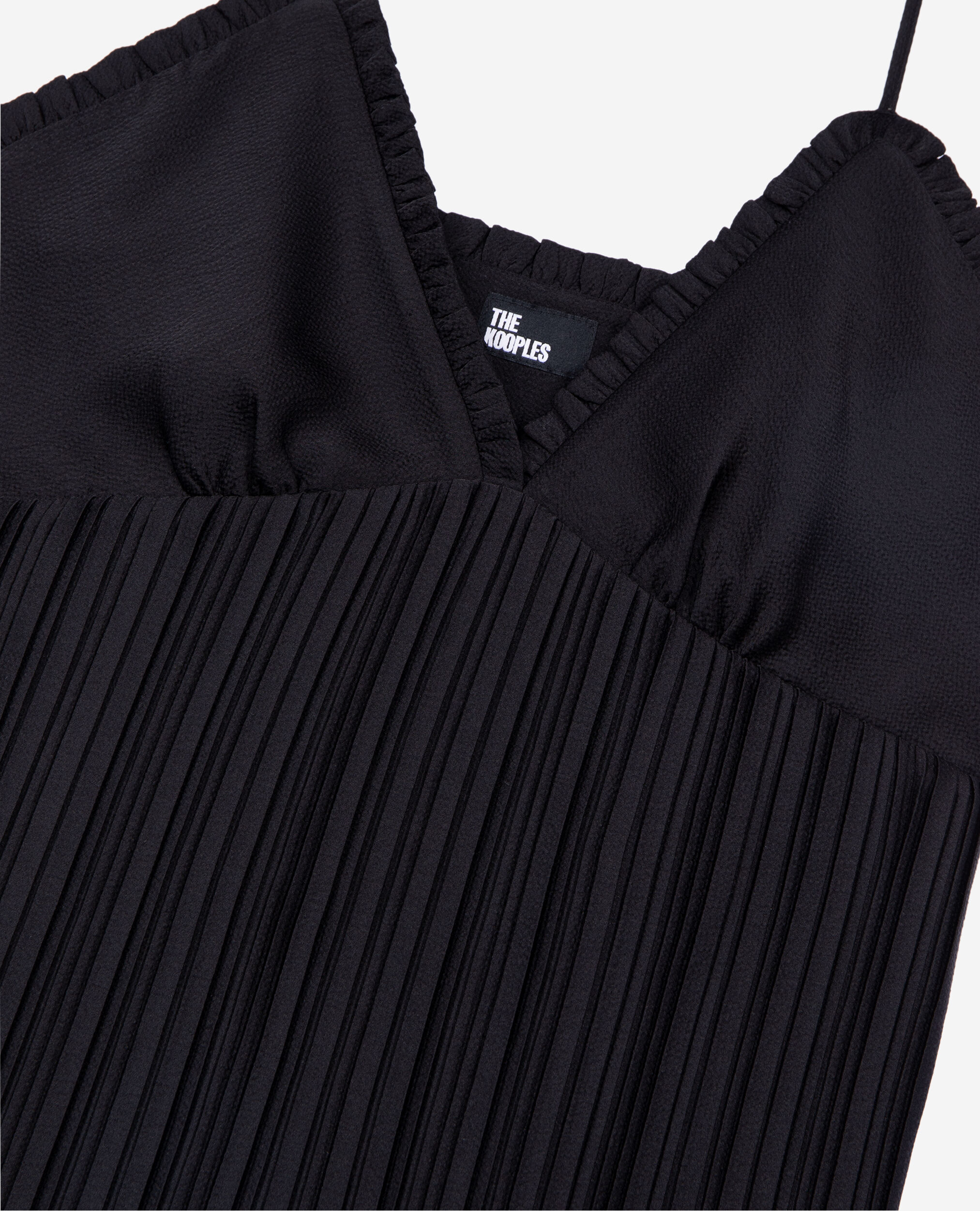 Camisola plisada negra, BLACK, hi-res image number null