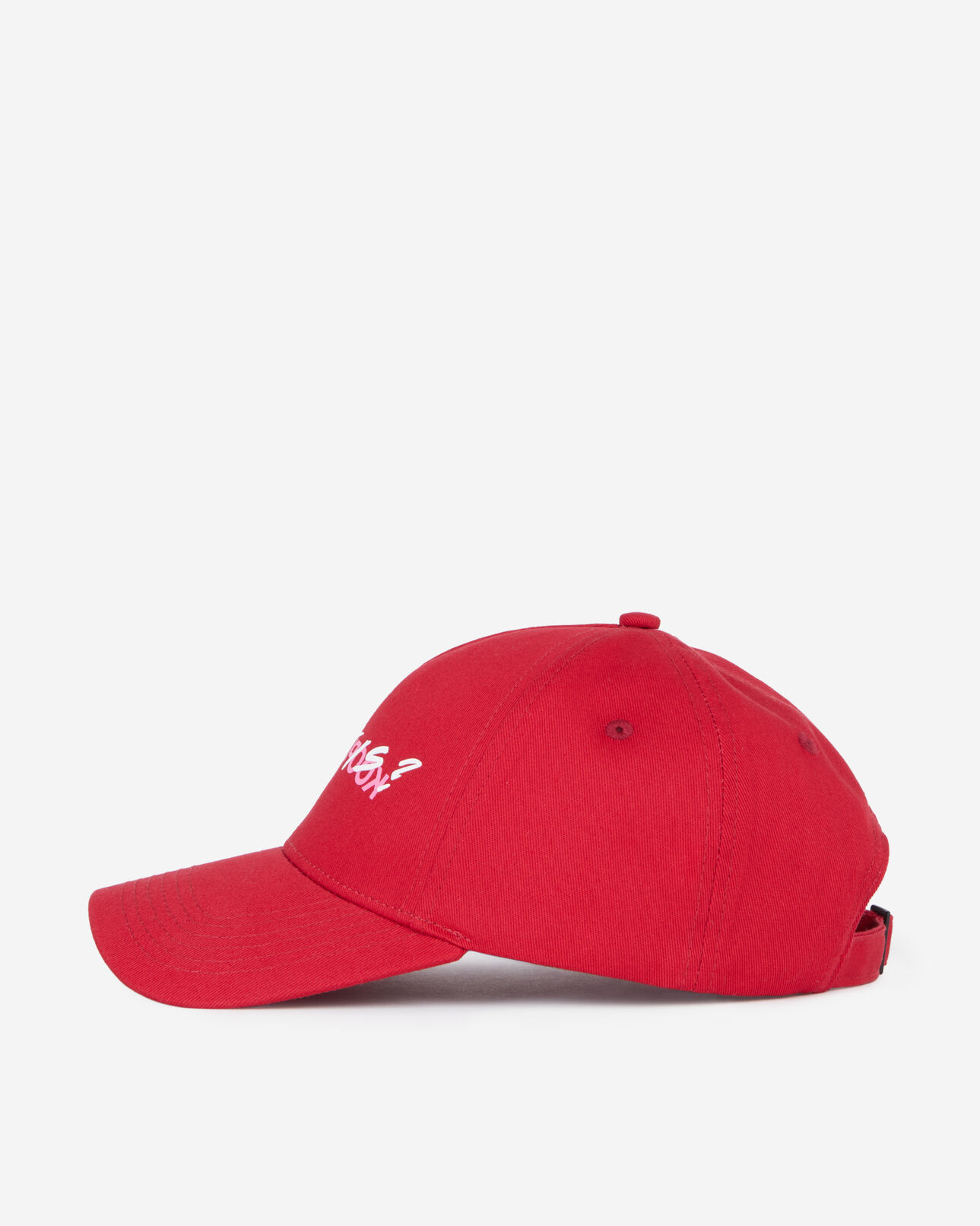 The Kooples UNISEX RUBIS rote kappe mit „what is“-schriftzug