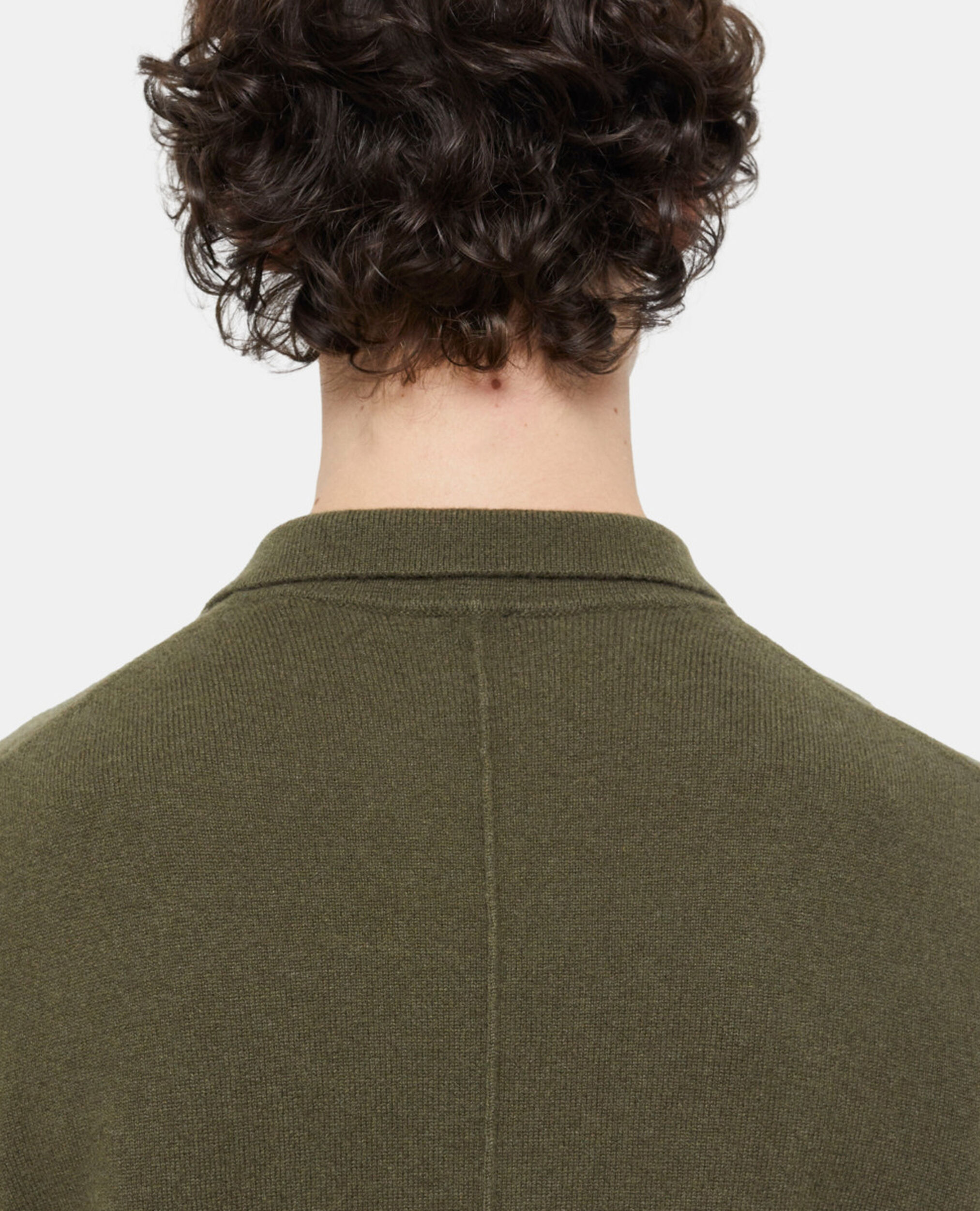 Khaki cashmere sweater, ALGUE, hi-res image number null