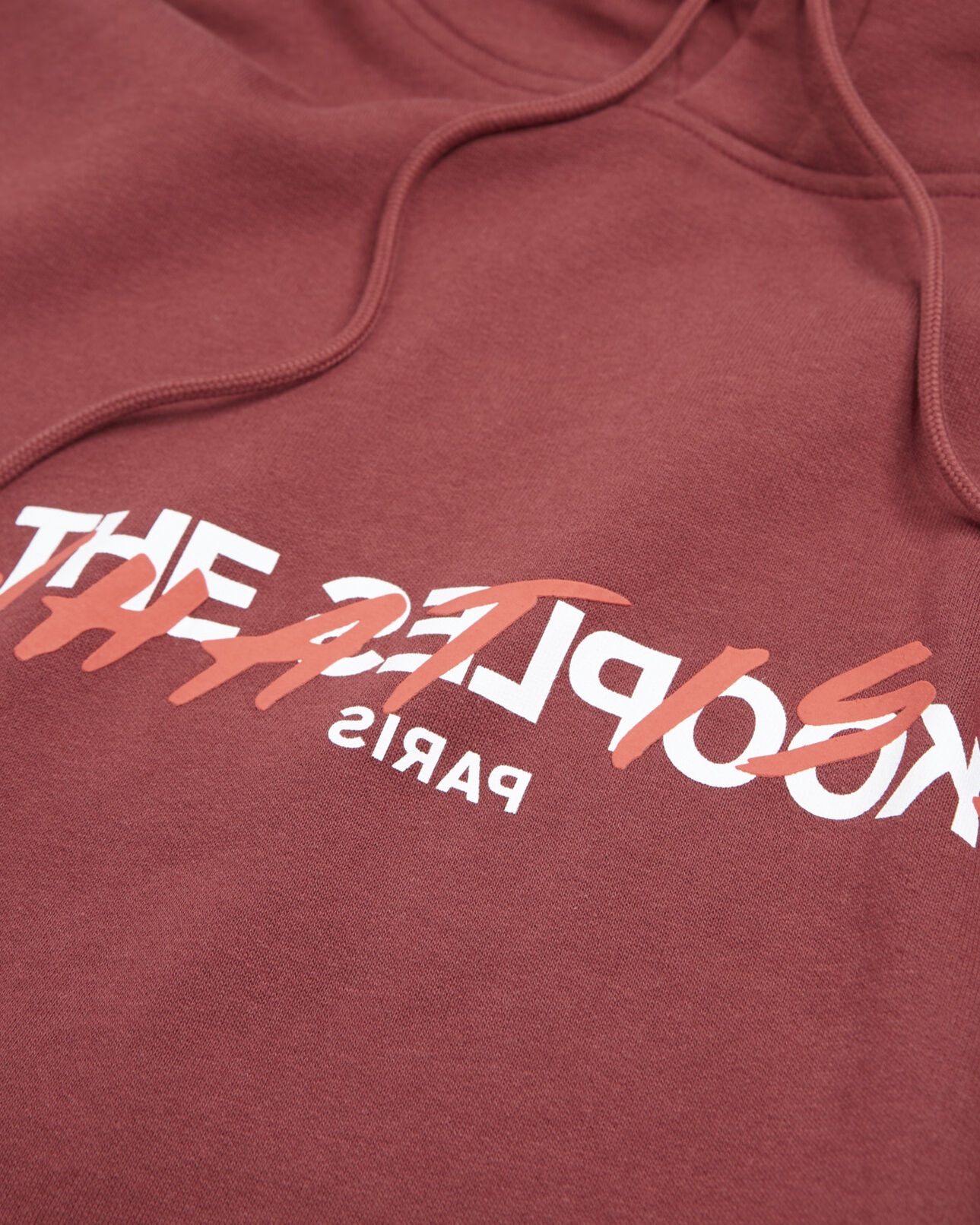 The Kooples HOMME MARRON sweat capuche coton bordeaux imprimé what is