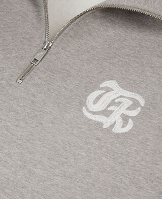 The Kooples HOMBRE ARDOISE sudadera gris serigrafía blason