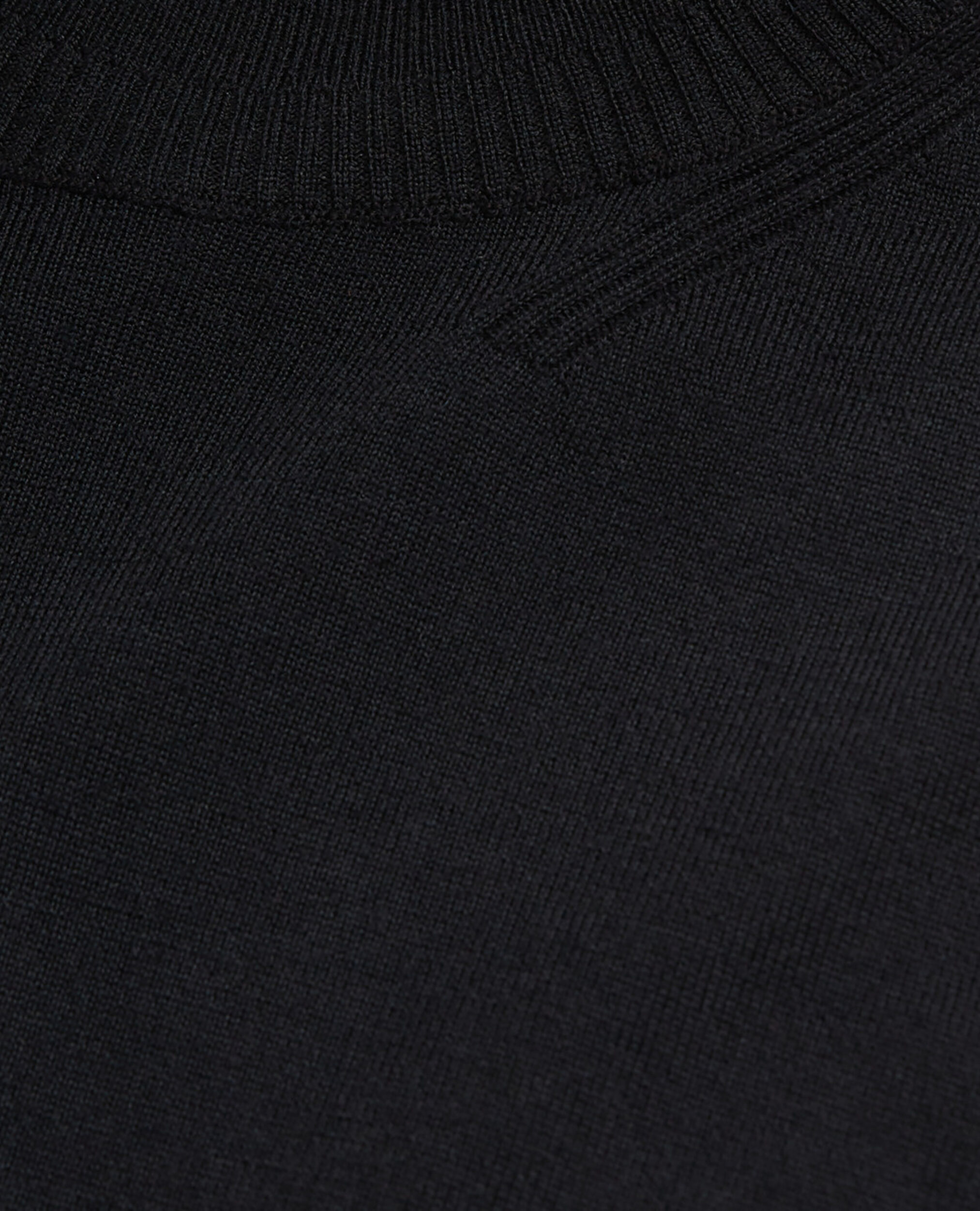 Black merino sweater, BLACK, hi-res image number null
