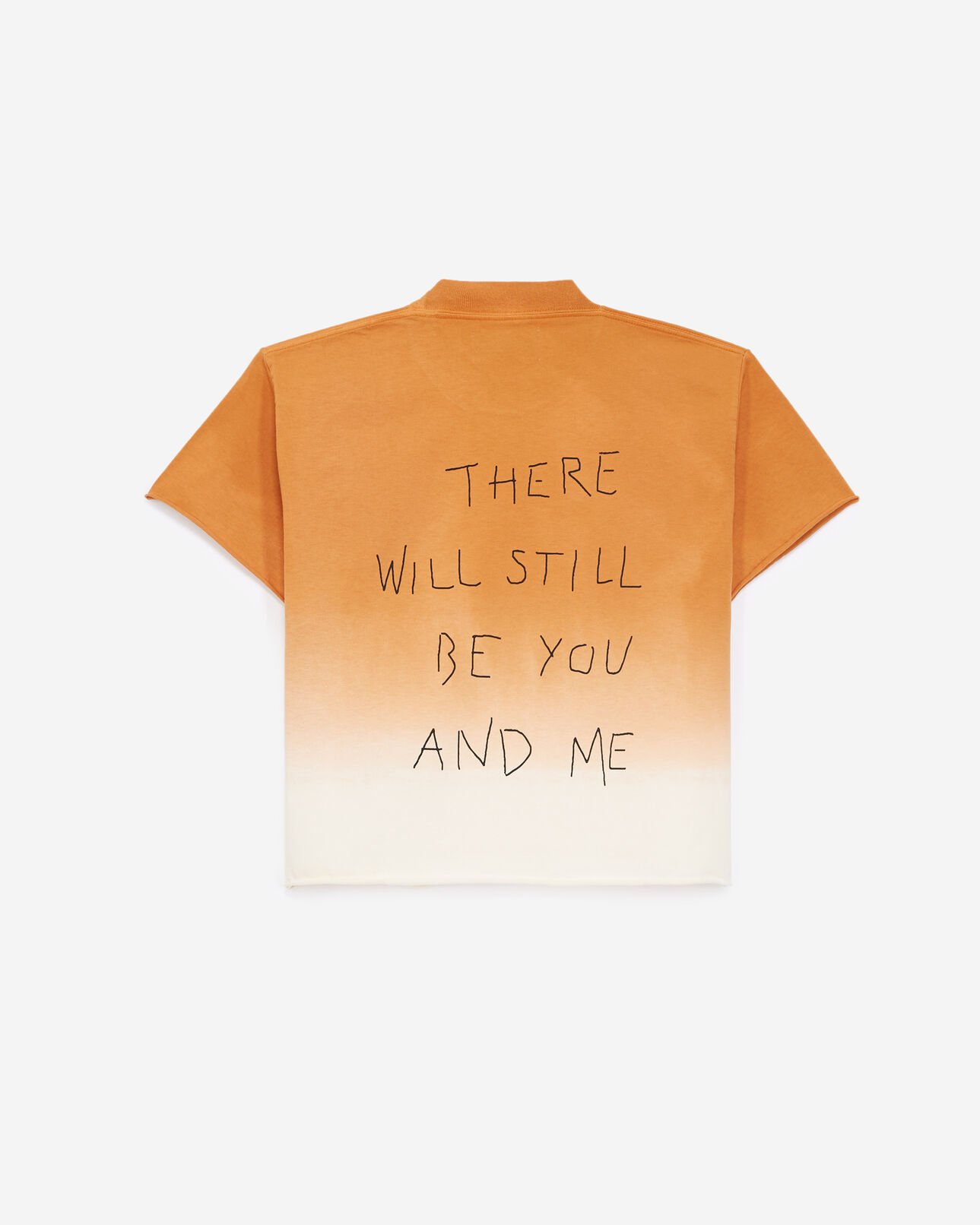 The Kooples WOMEN ORANGE ECRU orange and ecru tie-dye t-shirt in cotton