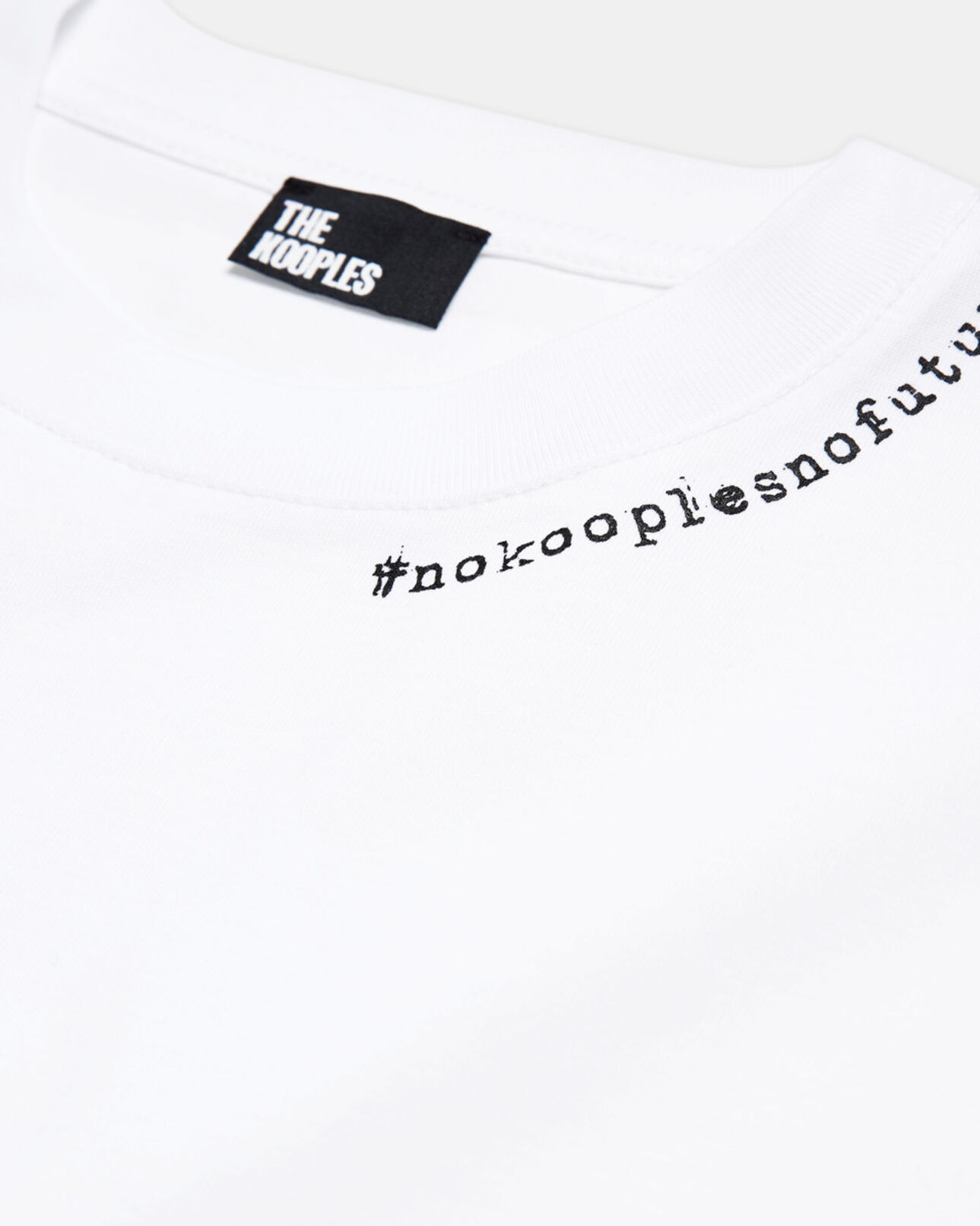 The Kooples WOMEN SNOW WHITE white logo t-shirt