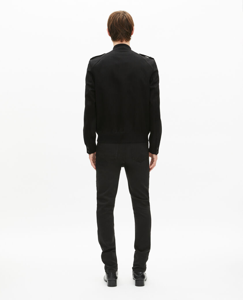 The Kooples H BLACK black cotton teddy jacket