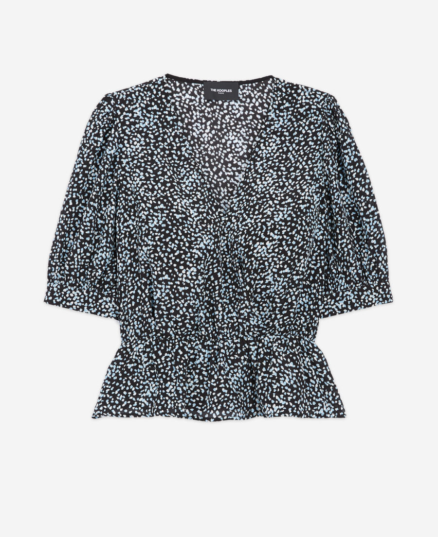 The Kooples FEMME INK BLUE top bleu
