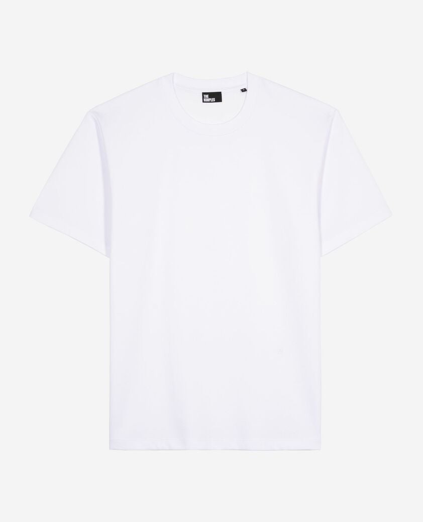 The Kooples H WHITE unisex plain white straight t-shirt