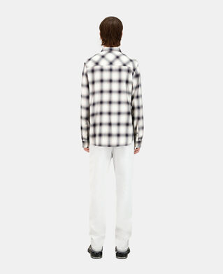 The Kooples HERREN BLACK GREY WHITE kariertes hemd