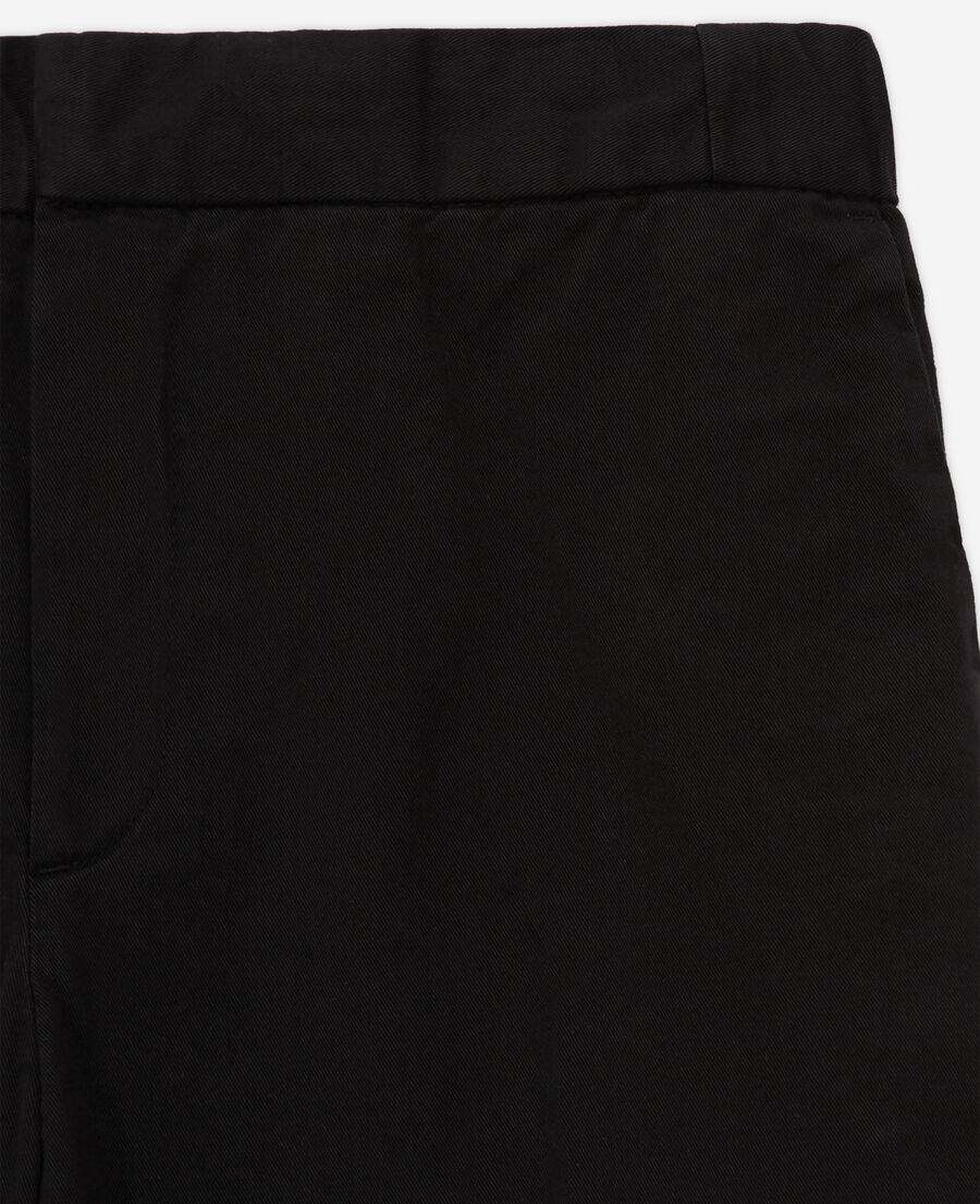 straight-cut black pants