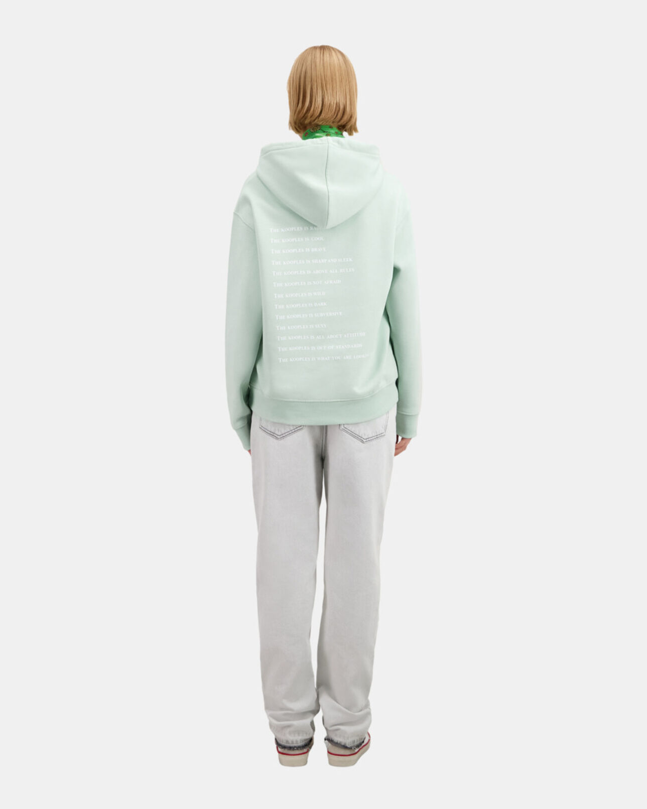 The Kooples FEMME OCEAN sweatshirt femme à capuche what is vert clair
