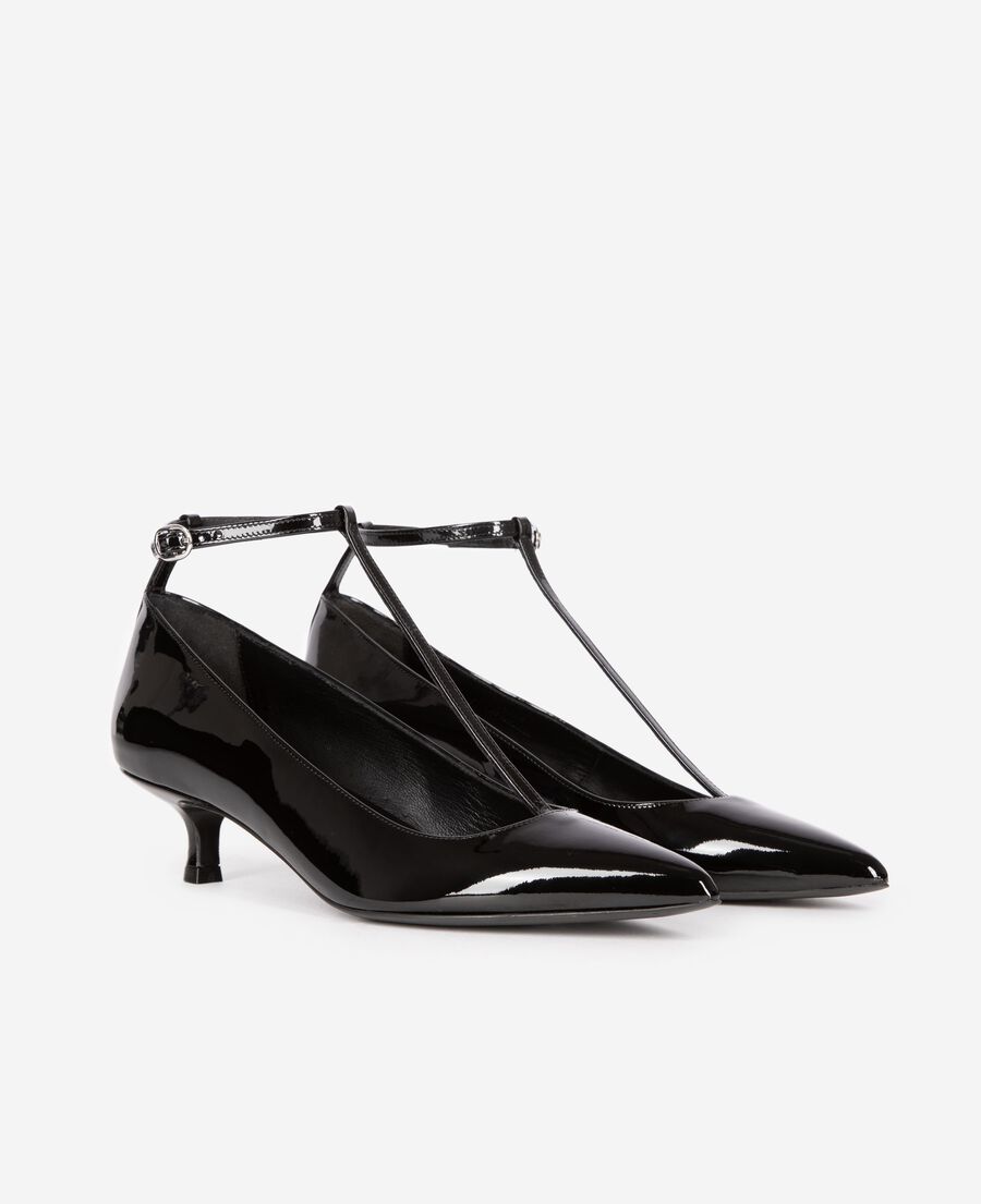 The Kooples WOMEN BLACK heeled pumps with black strap