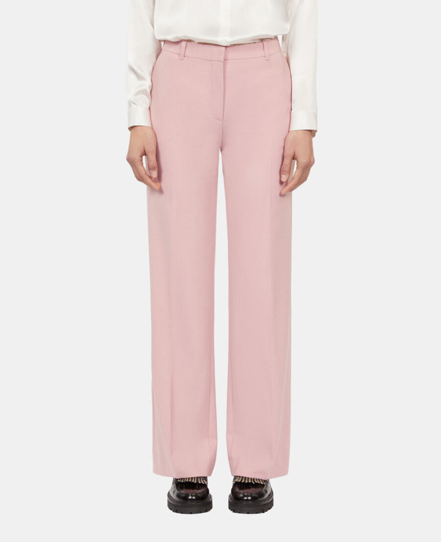 The Kooples DAMEN PASTEL PINK rosa anzughose aus einer wollmischung
