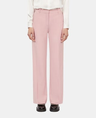 The Kooples DAMEN PASTEL PINK rosa anzughose aus einer wollmischung
