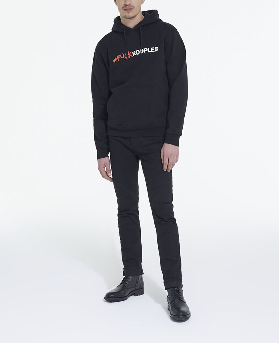 sweatshirt logo noir