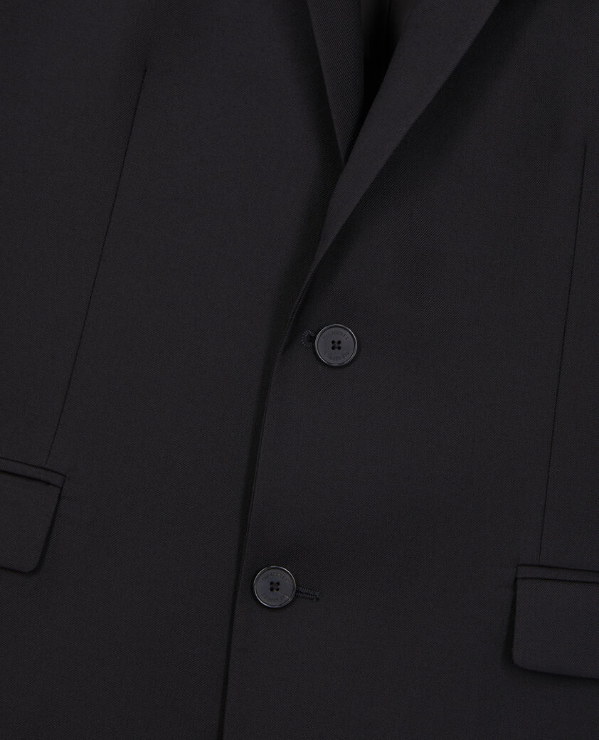 The Kooples HOMME BLACK veste de costume noire en laine
