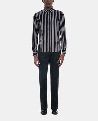 The Kooples HERREN BLACK WHITE hemd mit print