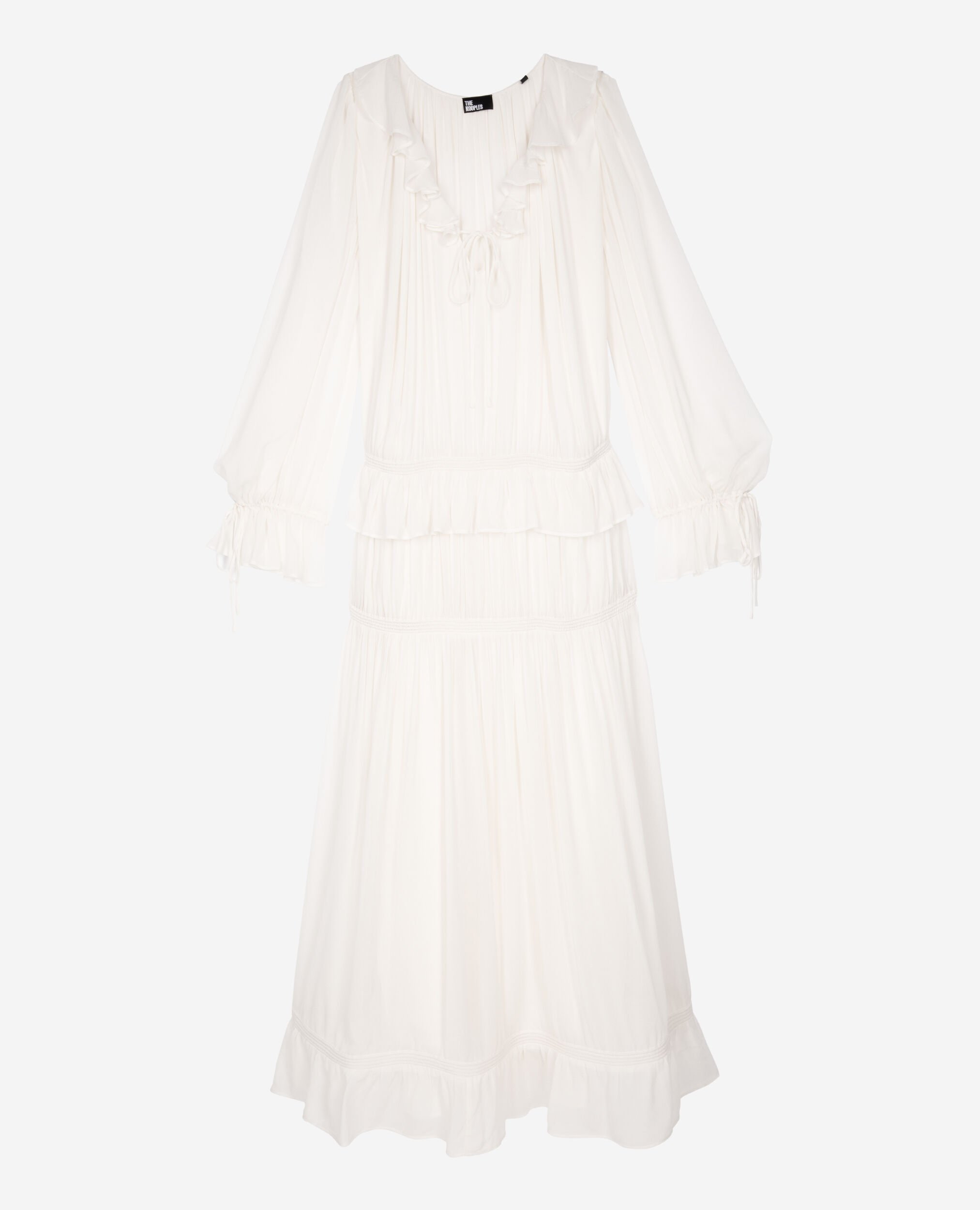 Robe col lavalière écrue, ECRU, hi-res image number null