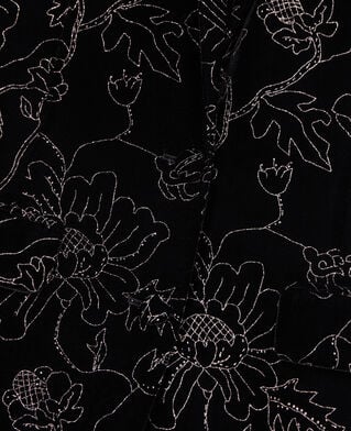 The Kooples FEMME BLACK veste tailleur en velours noire