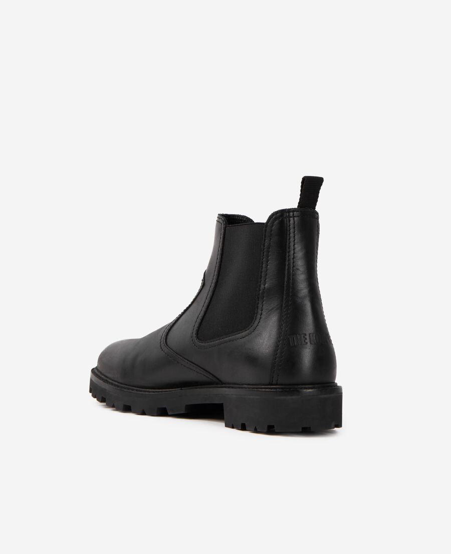 Black leather Chelsea boots | The Kooples