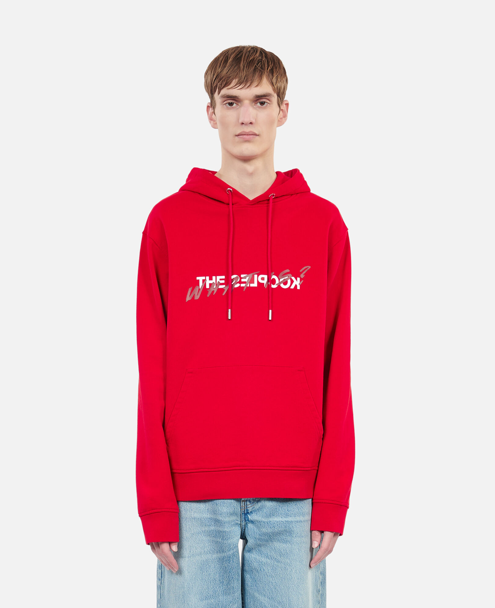 The Kooples HERREN RUBIS rotes kapuzensweatshirt „what is“