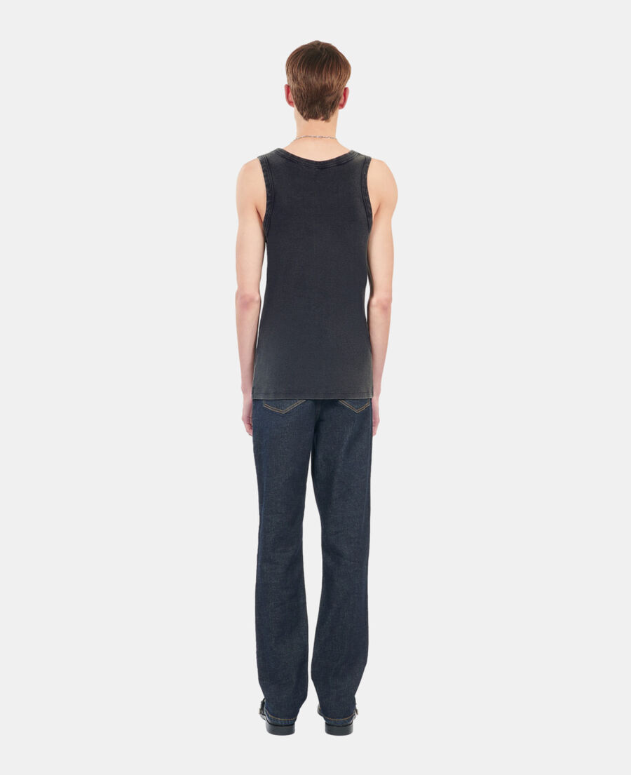 The Kooples H BLACK WASHED black kooples heart tank top