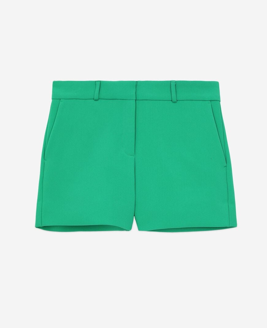 The Kooples FEMME GREEN short tailleur vert en crêpe