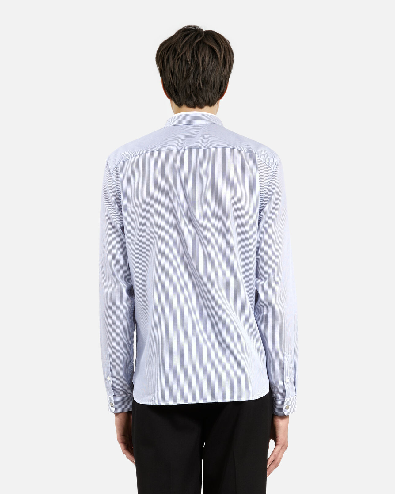 The Kooples HOMME BLUE WHITE chemise formelle à rayures bleu et blanche