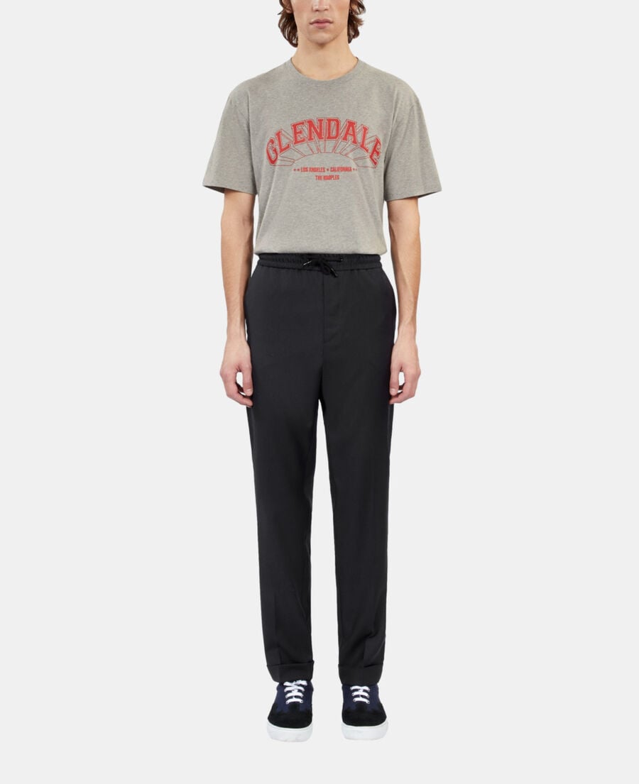 The Kooples H DARK NAVY navy blue wool trousers
