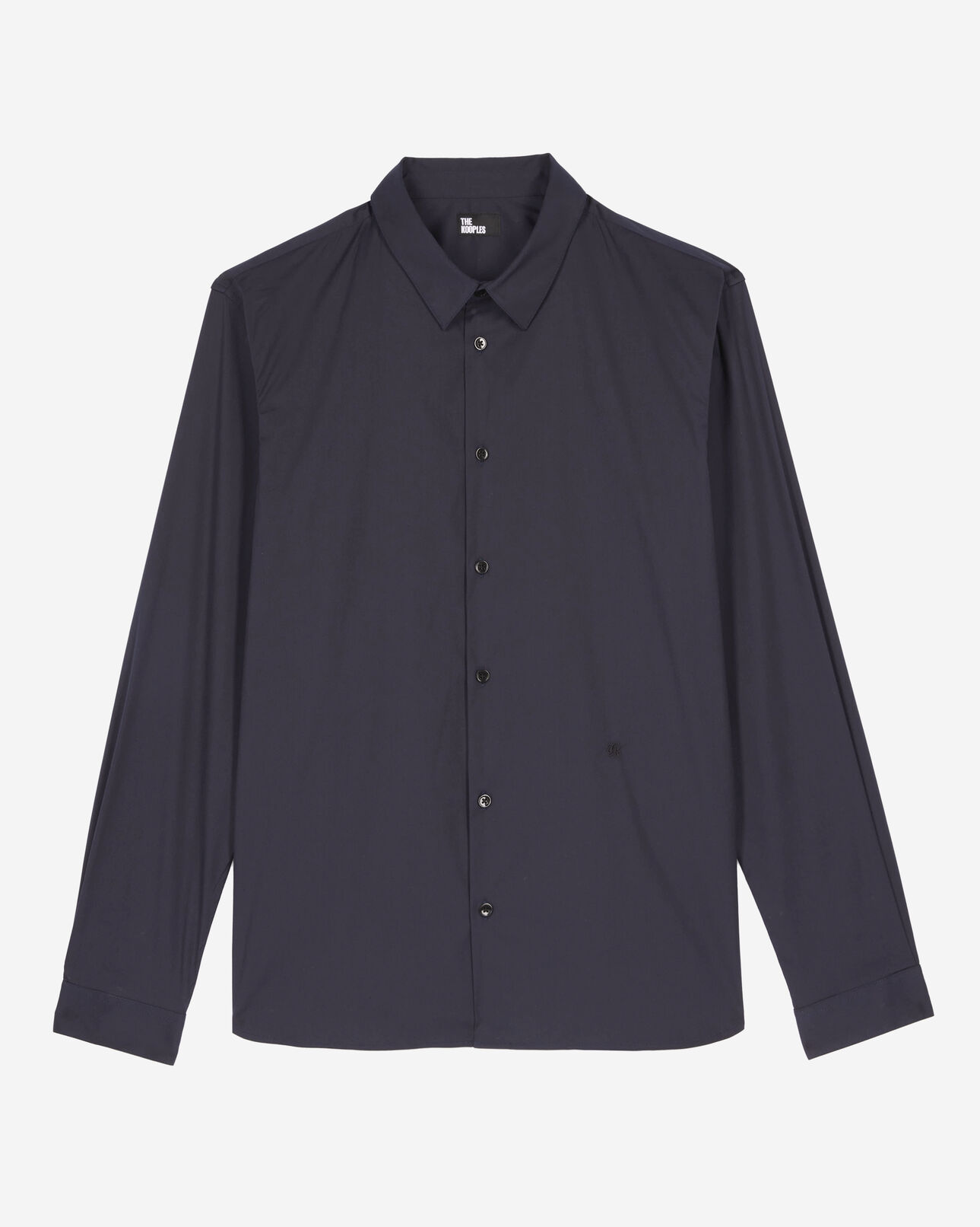 The Kooples HOMME NAVY chemise en popeline bleu marine