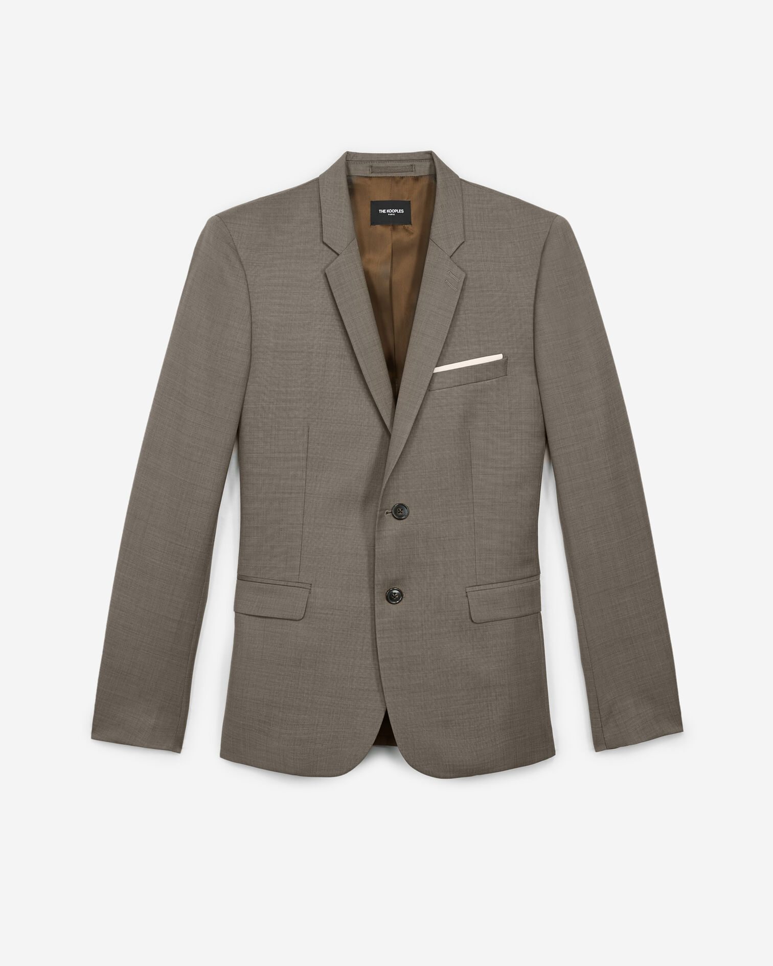 Veste costume laine beige, BEIGE, hi-res image number null