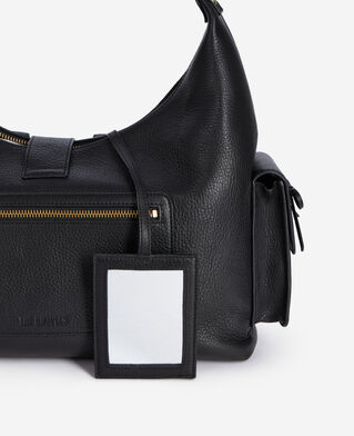 The Kooples WOMEN BLACK black leather amelia xl bag