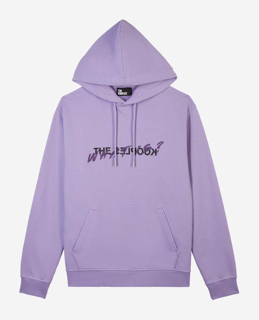 The Kooples HOMME LIGHT PURPLE sweatshirt &agrave; capuche what is mauve