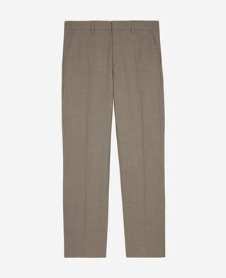 The Kooples HOMME BEIGE MELANGE pantalon de costume en laine beige