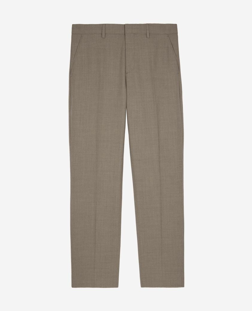 The Kooples HOMBRE BEIGE MELANGE pantalón de lana beige
