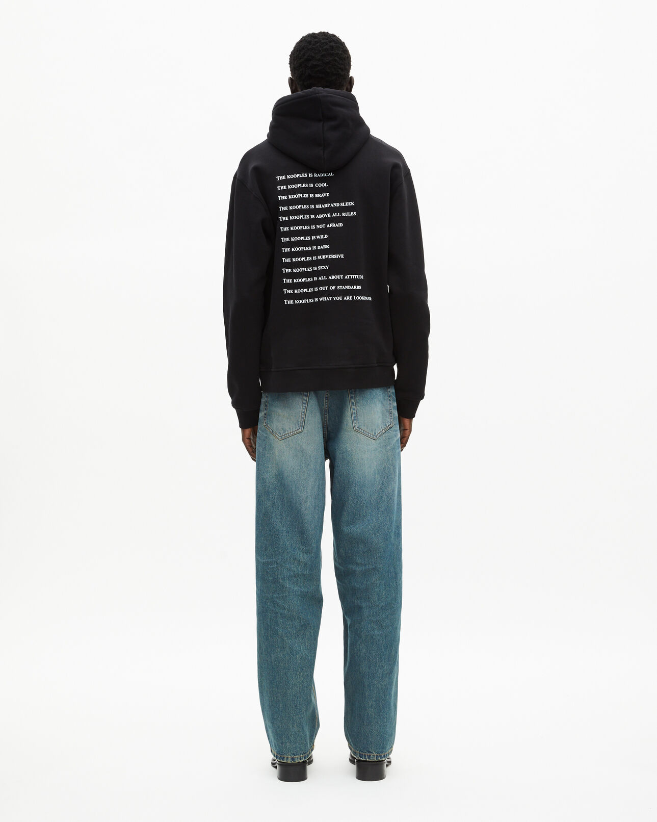 The Kooples HERREN BLACK was ist ein schwarzer hoodie?