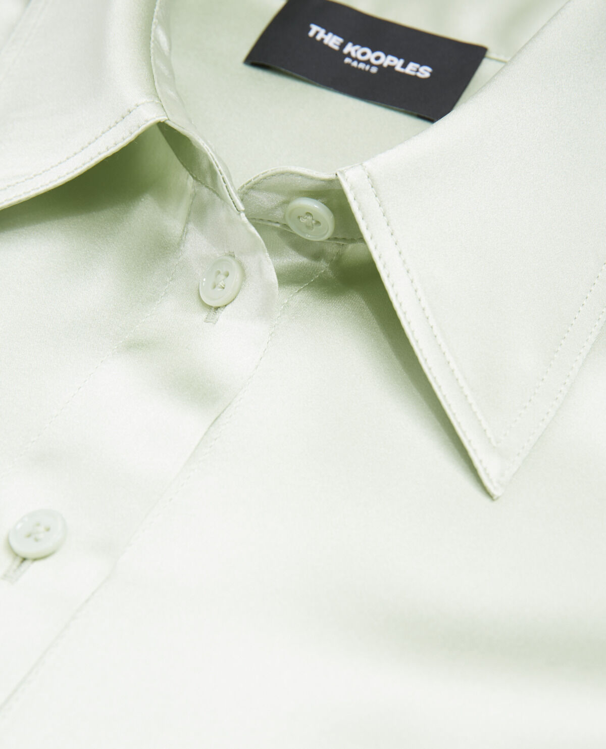 Mint green silk shirt The Kooples