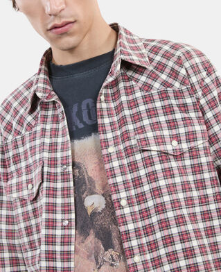 The Kooples H BLACK ECRU RED checked shirt