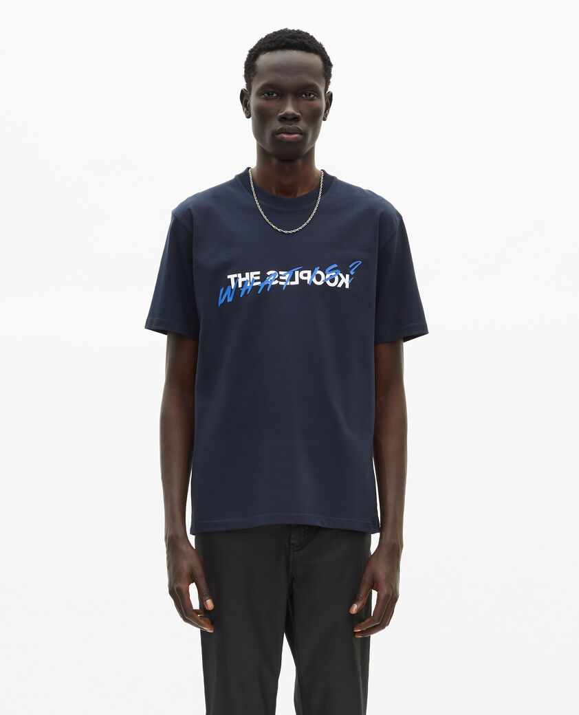 The Kooples MEN NAVY what is blue t-shirt