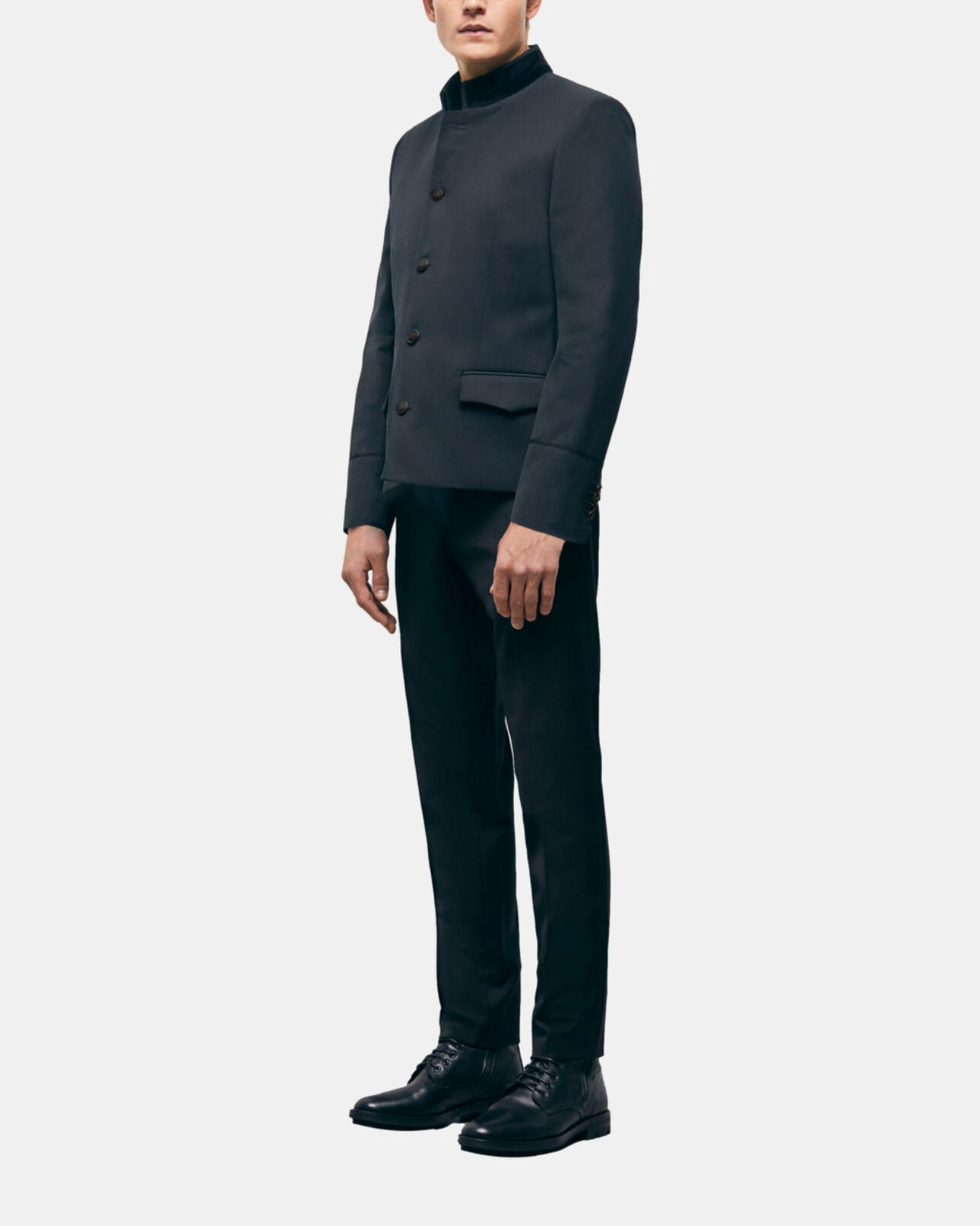 The Kooples MEN BLACK black wool suit jacket