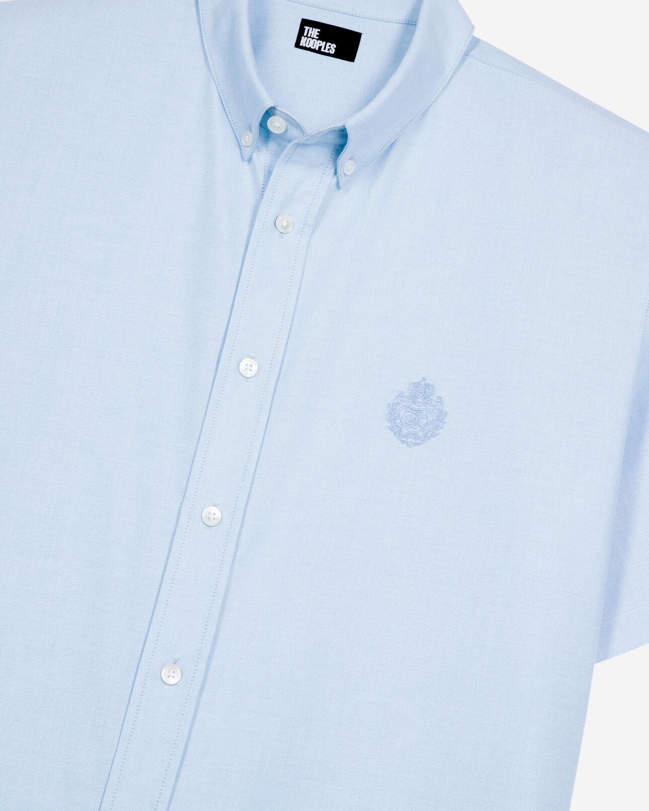 The Kooples HOMME SKY chemise manches courtes avec blason bleue