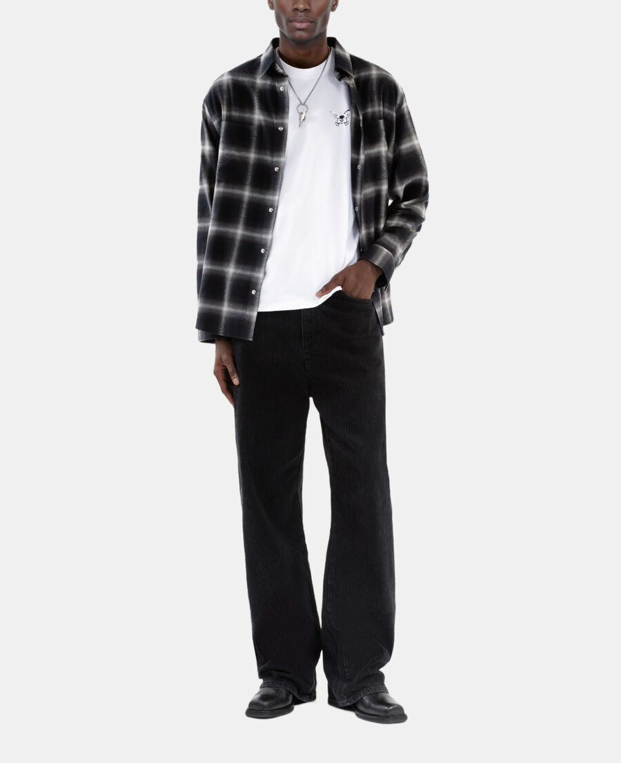 The Kooples HOMME WHITE t-shirt avec broderie blanc