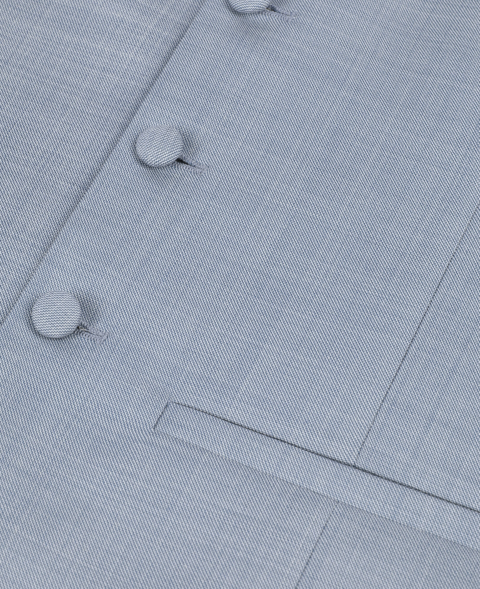 The Kooples MEN BLUE light blue wool fitted suit waistcoat