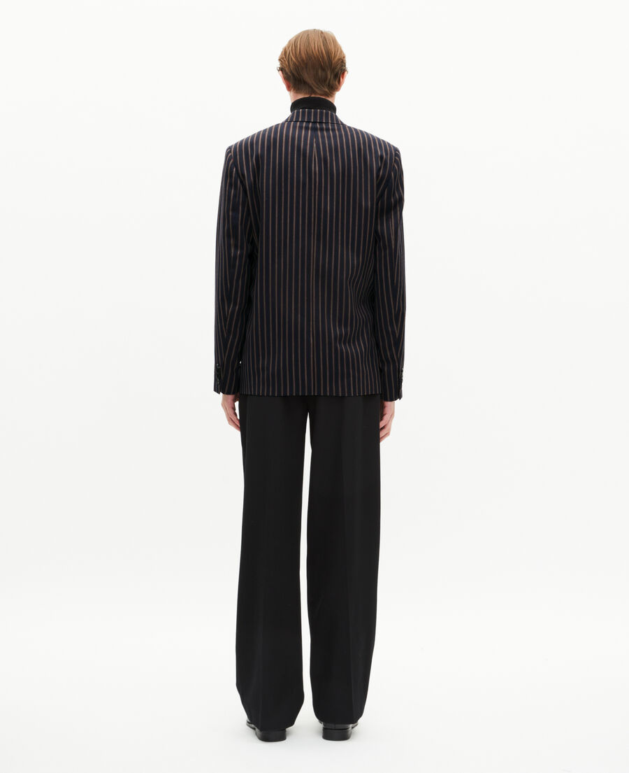 The Kooples HOMME BLUE-WHITE-RED veste à rayures marine