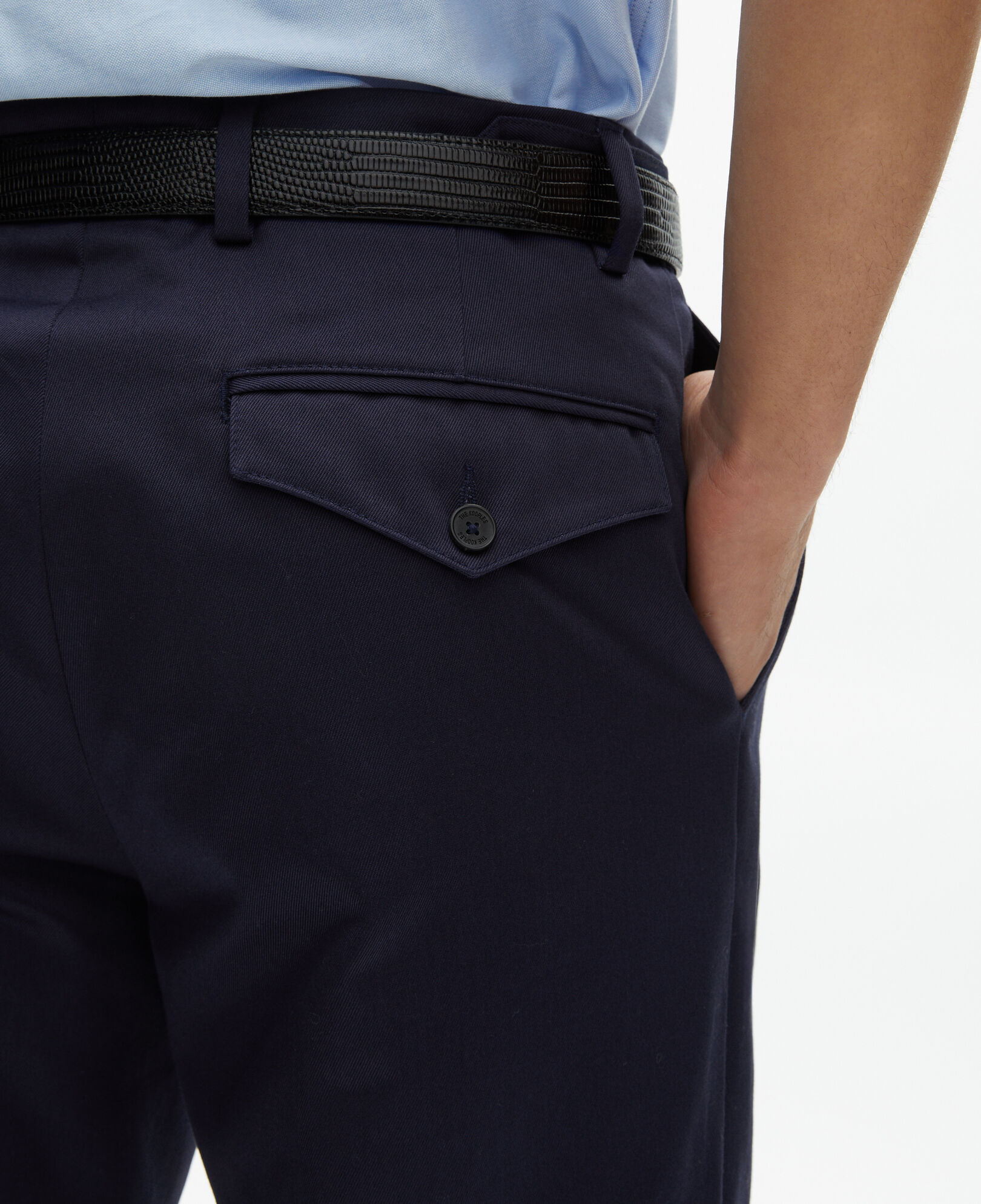 The Kooples HERREN DARK NAVY körperbetonte marineblaue hose